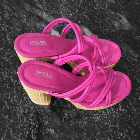 BRAND NEW MICHEAL KORS CORRINE STRAPPY ESPADRILLE PLAFIORM SANDAL - Picture 5 of 15